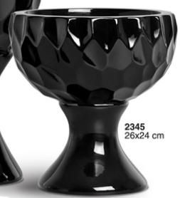 Cachepot Preto Brilho 2345